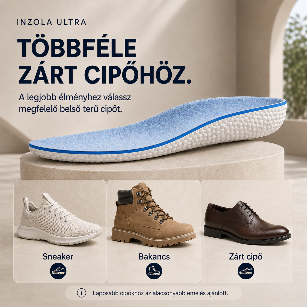 Inzola Ultra Magasságnövelő talpbetét