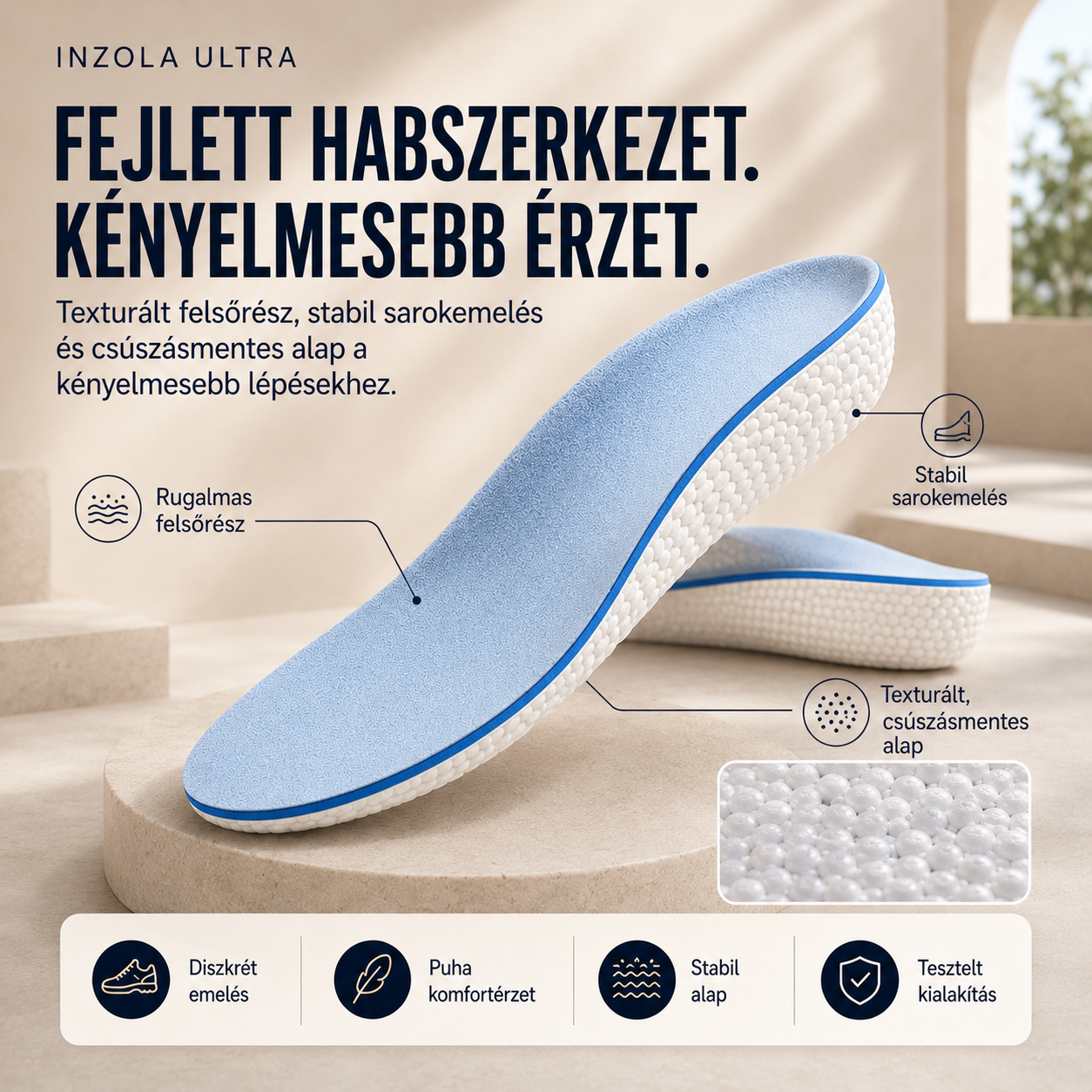 Inzola Ultra Magasságnövelő talpbetét