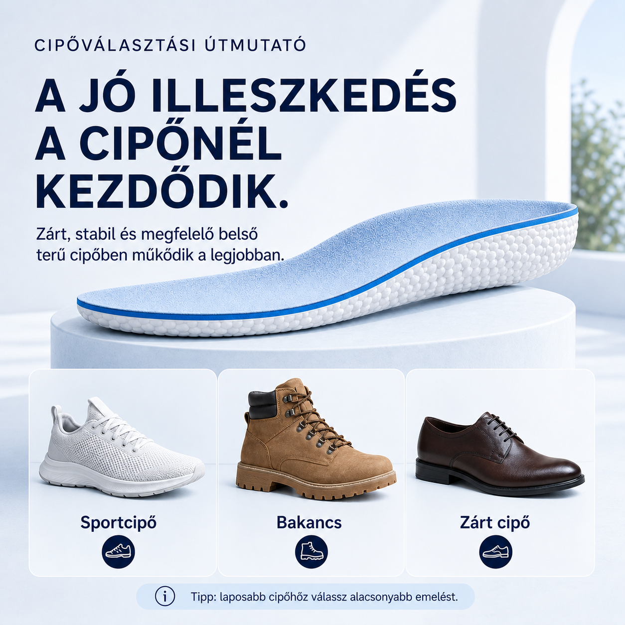 Útmutató a megfelelő cipő kiválasztásához